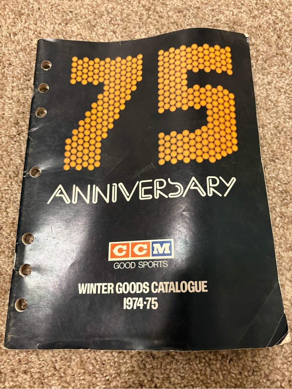 Vintage CCM Winter Goods Hockey Catalogue Magazine 1974 1975 75th Anniversary